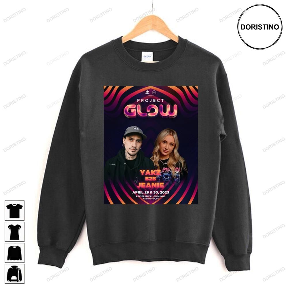 Yakz B2b Jeanie Project Glow 2023 Tour Awesome Shirts